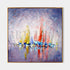 a painting of sailboats on a body of water