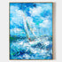 a painting of a sailboat in the ocean