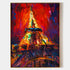 a painting of the eiffel tower in paris